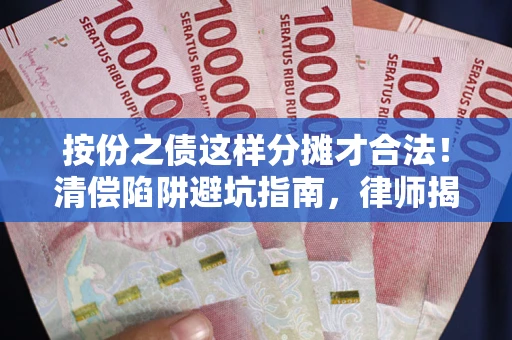 北京按份之债这样分摊才合法！清偿陷阱避坑指南，律师揭秘关键条款