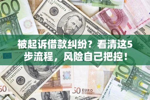 北京被起诉借款纠纷？看清这5步流程，风险自己把控！